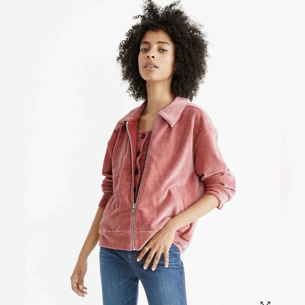 Madewell pink corduroy jacket